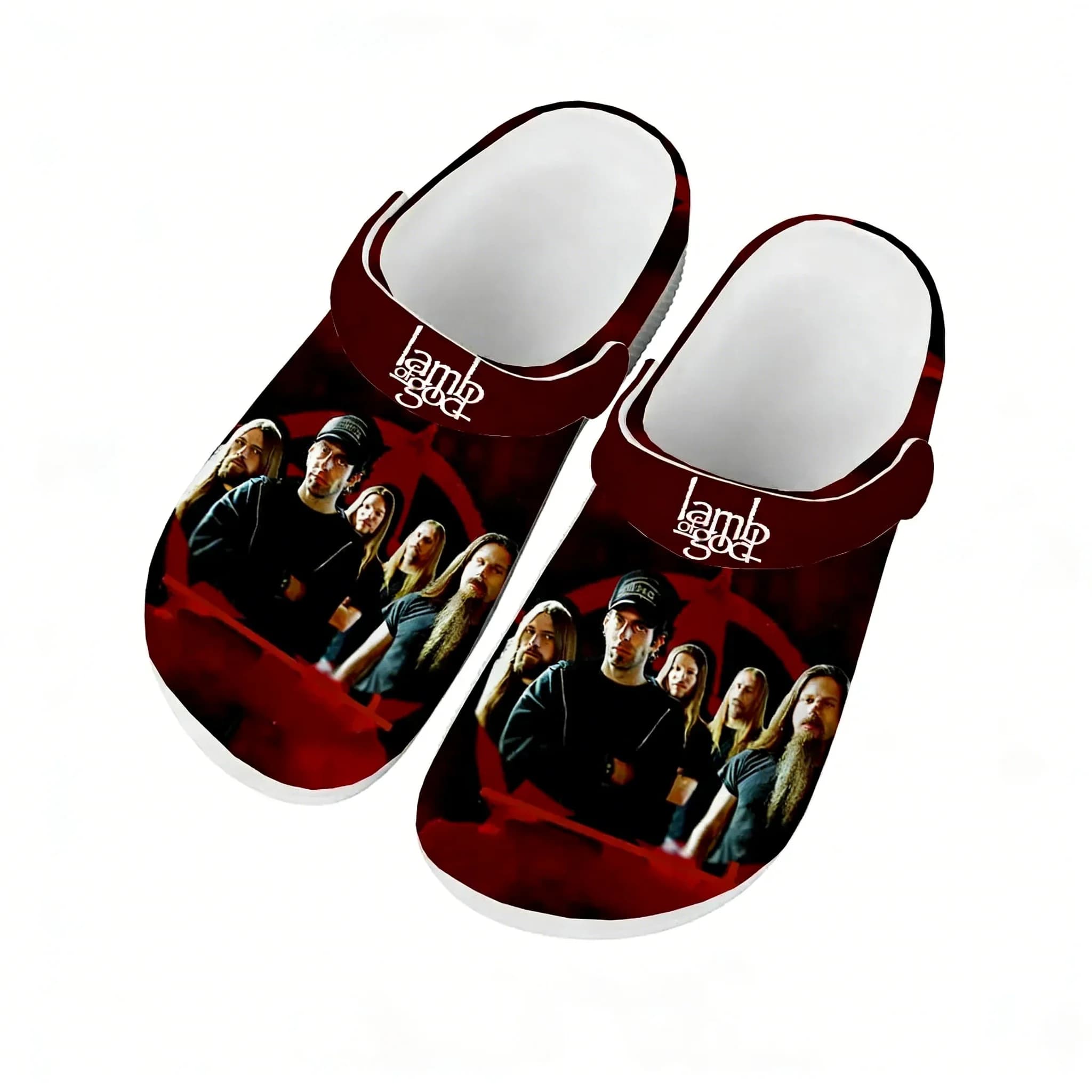 Lamb of God Scarpe Acquatiche Uomo Donna Antiscivolo Moda Casa Giardino Zoccoli Personalizzabili Sandali Spiaggia Traspiranti Ciabatte Forate