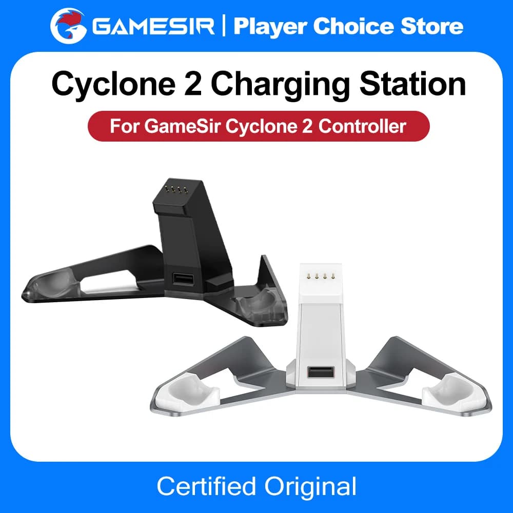 GameSir Cyclone 2 Dock di Ricarica per Controller, Stazione per Gamepad, Accessori per Gaming, Base di Ricarica Rapida in Lega di Alluminio