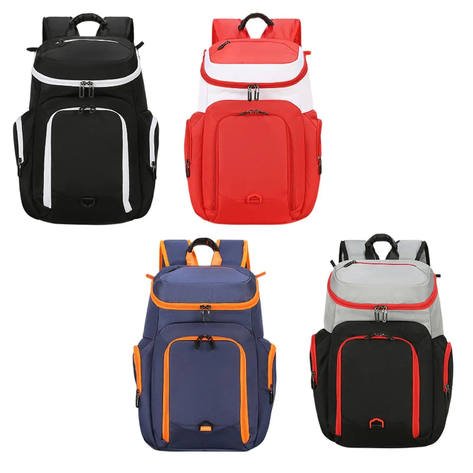 Basketball backpack with adjustable straps, waterproof multipurpose volleyball bag for sports equipment, football and travel