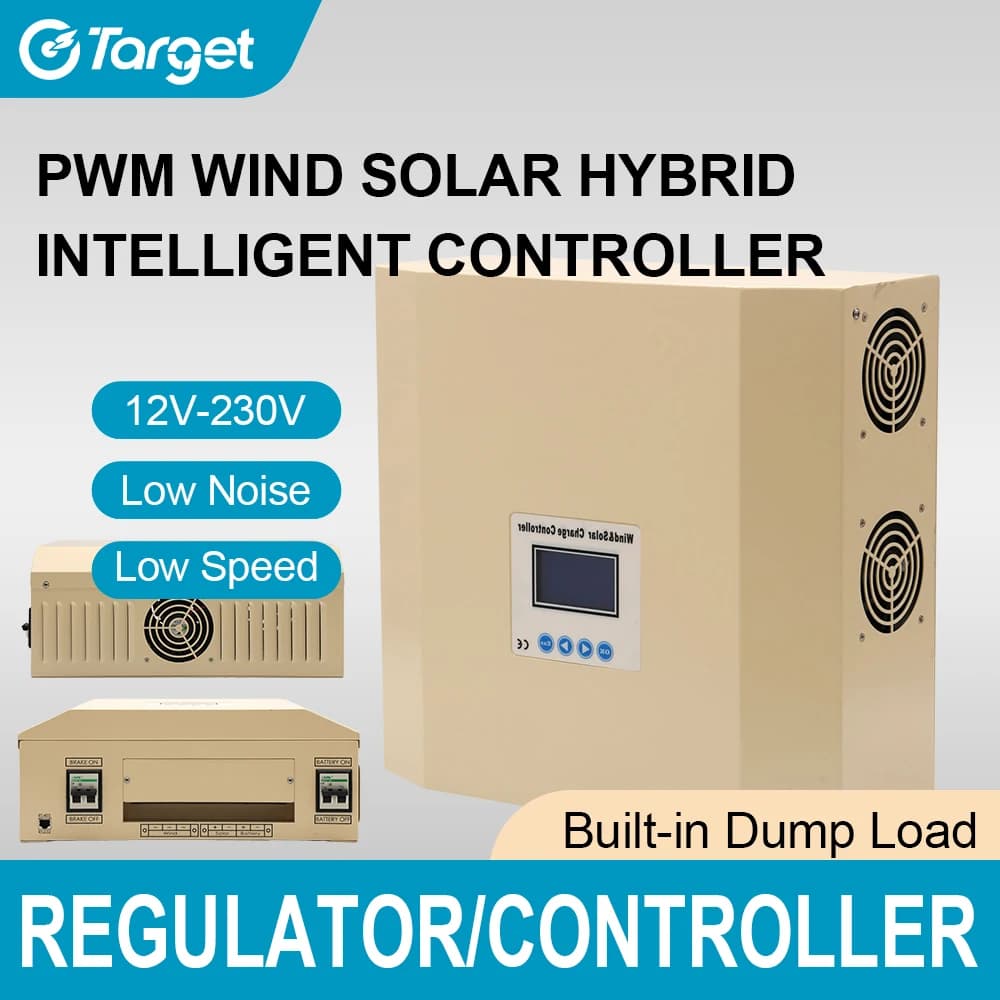 110V 24V 48V 2000W-25000W Regolatore di carica ibrido solare eolico Carica MPPT per pannello solare Turbina eolica Batteria al litio al piombo