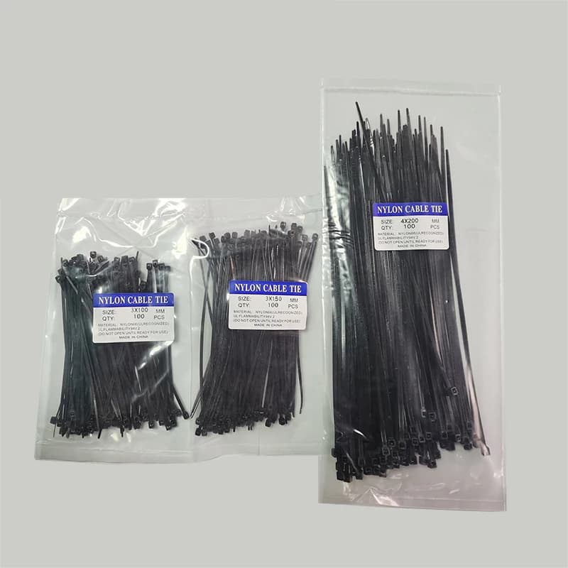 Fascette fermacavi da 300 pezzi in plastica colorata riutilizzabili 3*100 3*150 4*200 fascette in Nylon avvolgenti fascette con cerniera fascette a T
