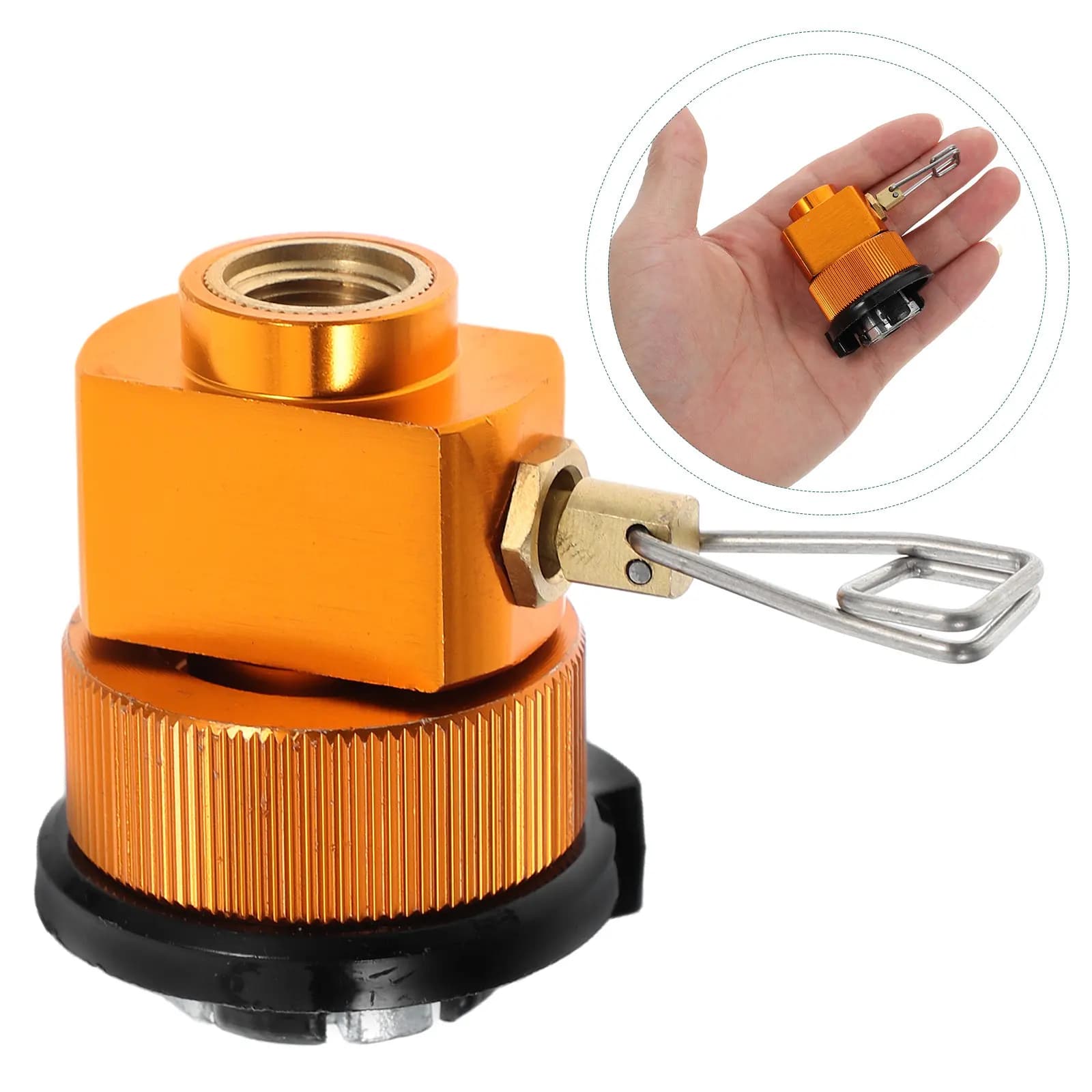 Adattatore per Ricarica Gas per Fornello da Campeggio, Convertitore Portatile Efficiente, Valvola Leggera per Bombole di Gas Propano da Esterno