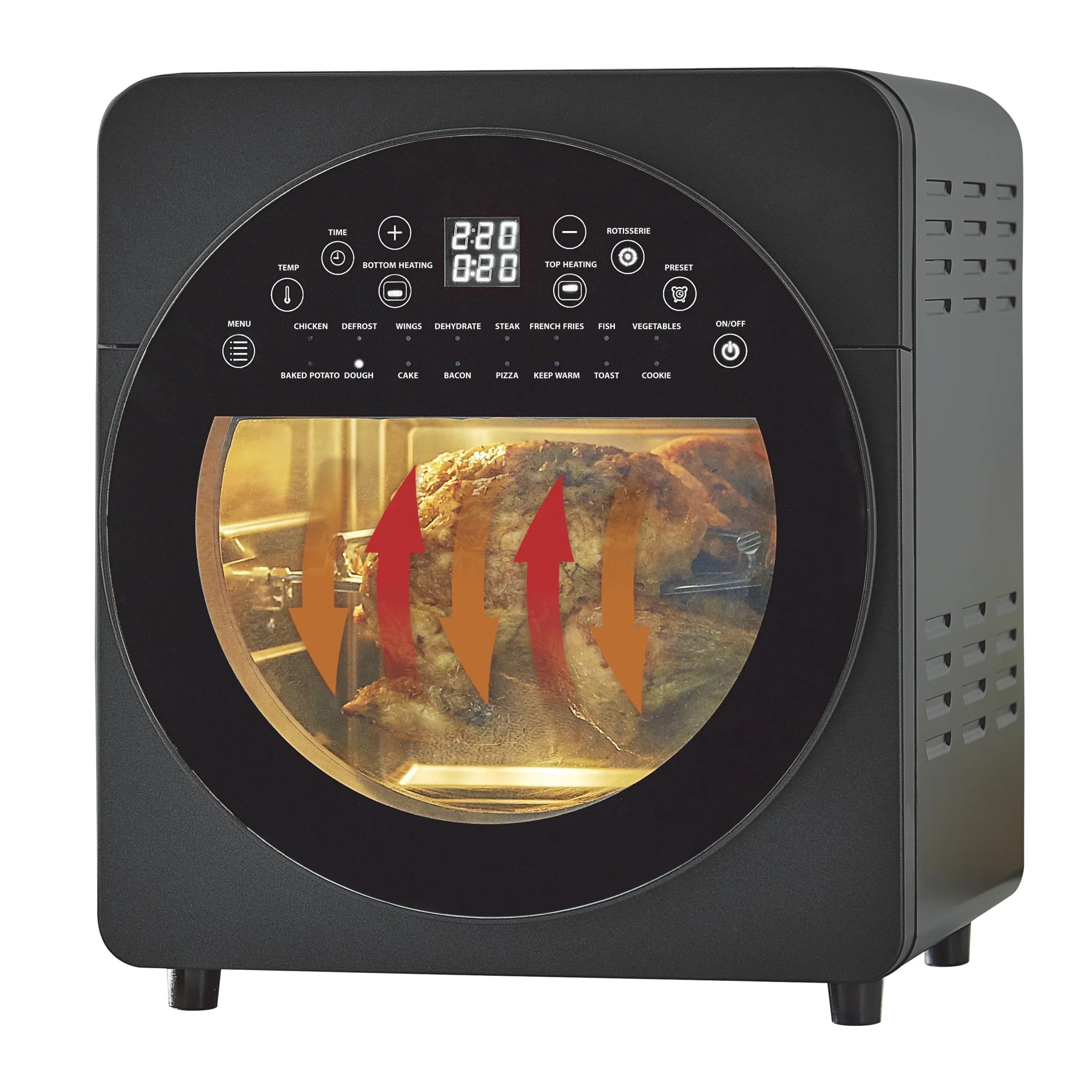 AF521T 14,5 litres large air frying oven Pizza oven with digital panel Fries as seen on TV