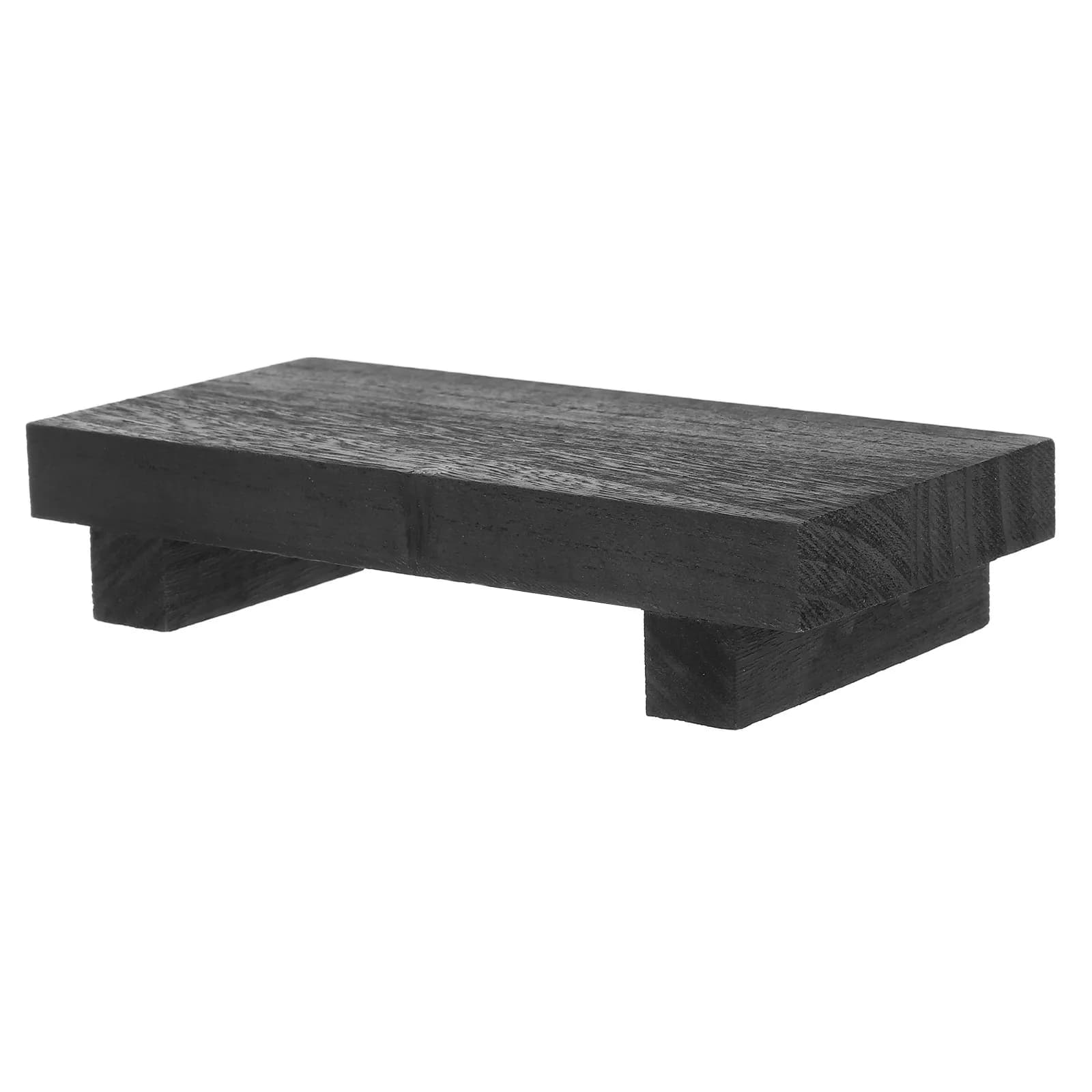 Wooden Flower Pot Stand Versatile Farmhouse Soap Tray Rectangular Sink Display Rack Mini Plant Holder for Kitchen Bathroom