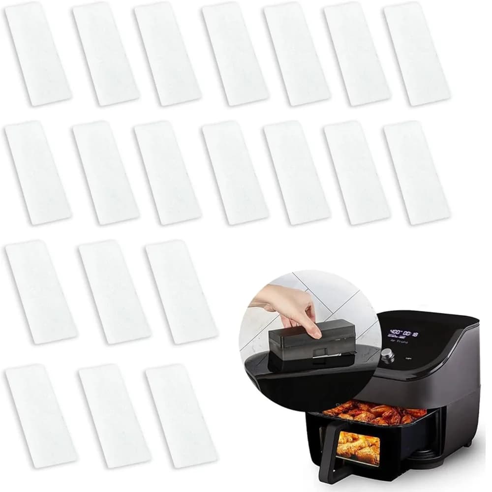 Filtri di ricambio per friggitrice ad aria da 20 pezzi per friggitrice ad aria Vortex Plus istantanea da 6QT con ClearCook e odori, filtri dell'aria per cancellare gli odori