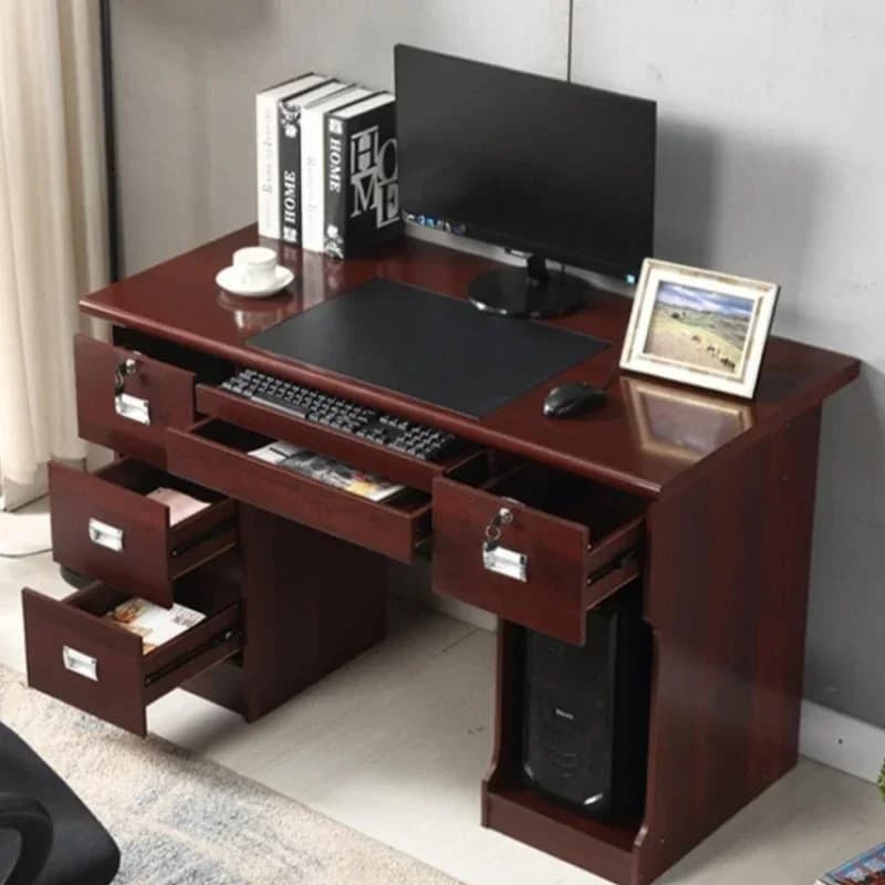 Organizzatore per Cassetti, Scrivania per Computer, Tavolo da Ufficio Moderno, Scrivania Direzionale, Scrivania per Studio con Spazio di Archiviazione, Escritorio, Scrivania da Gaming, Mobili per Ufficio