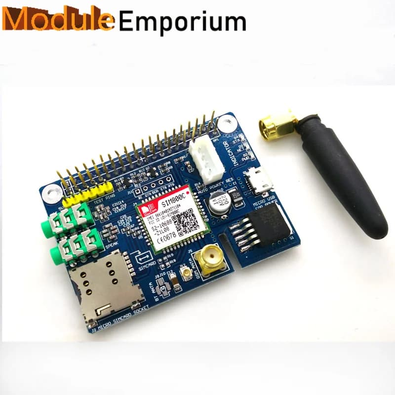 Modulo scheda di sviluppo GSM SIM800C GPRS per Raspberry PI