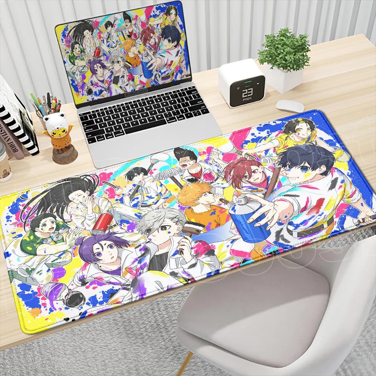 Large Laptop Keyboard Mats PC Desktop Rug Hot Anime Blue Lock Hyoma Chigiri Mouse Pad Locking Edge Computer Gaming Rubber Carpet