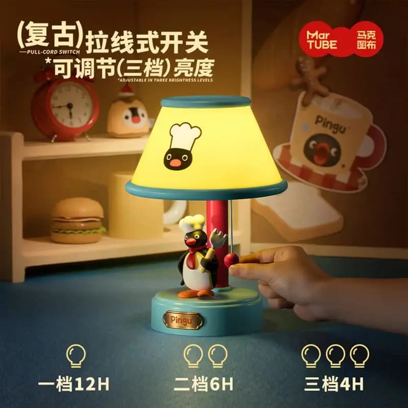 New Pingu Desk Lamp, Toy Ornament, Birthday Gift Warming for Girls, Practical Gift and Cute for Good Friends, Premium Creative Toy