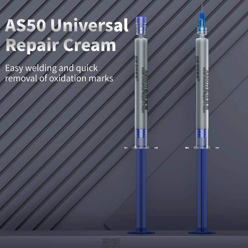 LANRUI AS50 Crema Riparatrice Universale 3ml Azione Rapida sull'articolazione della Saldatura e la rimozione delle macchie di ossidazione per riparazioni elettroniche