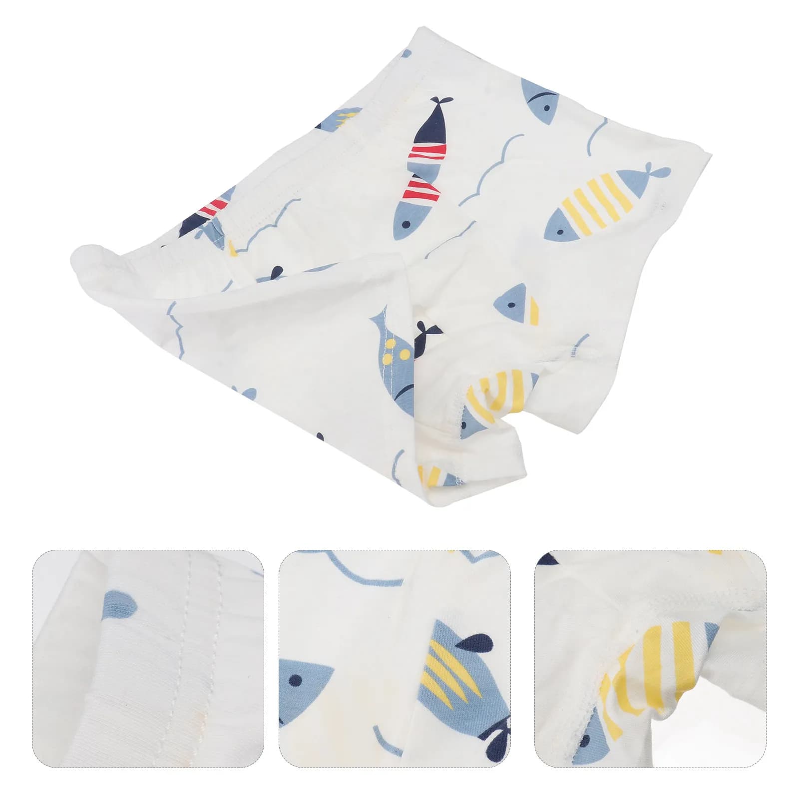 Pantaloncini a vita bassa per bambini 120 cm, in cotone, morbidi, elastici, traspiranti, slip per neonati e bambini, sicuri ed ecologici