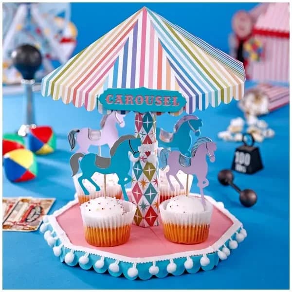Fustelle 3D a Carosello 2024 Nuove per Scrapbooking, Decorazioni, Accessori per la Creazione di Carte e Cornici