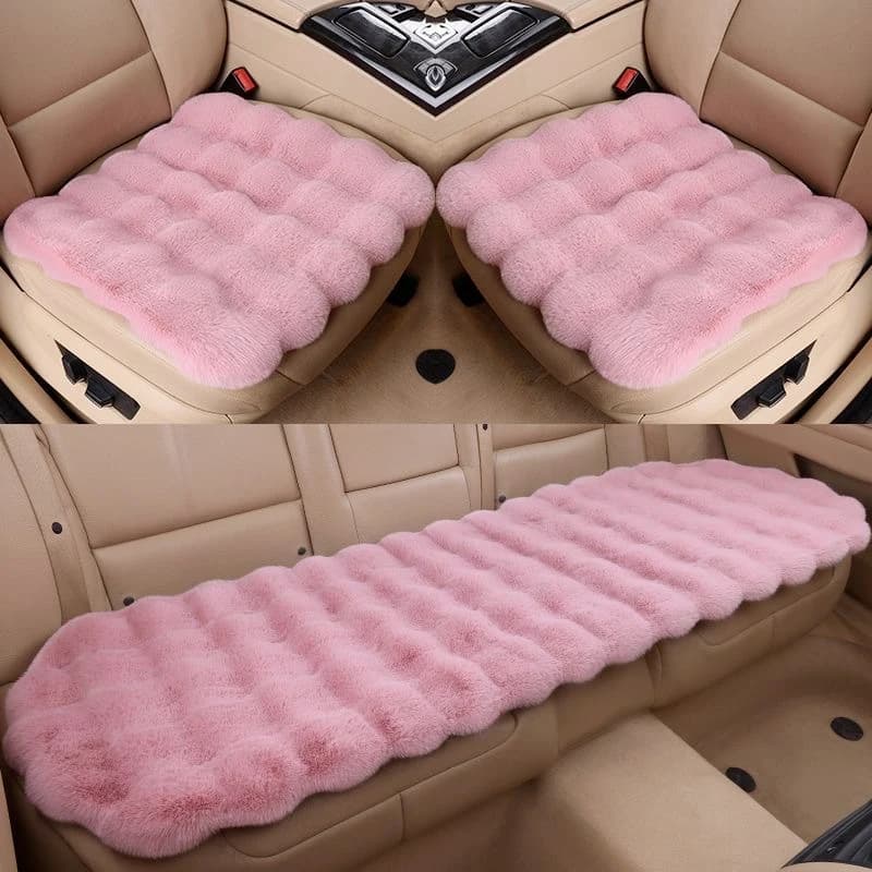 Cuscino per seggiolino auto in peluche Coprisedile per veicolo caldo invernale universale Cuscino protettivo per sedia auto ultra morbido per accessori interni per auto