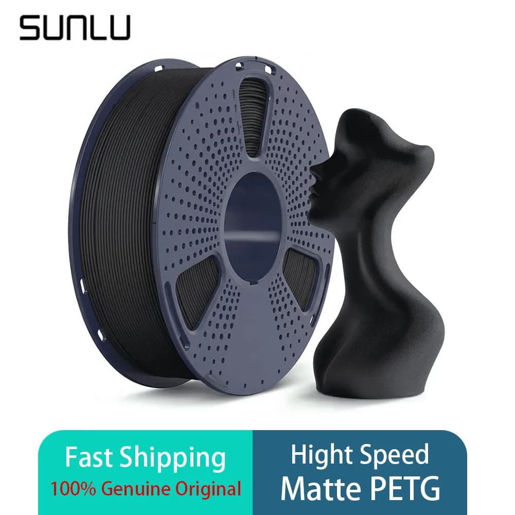 SUNLU High Speed Matte PETG 1KG 3D Printer Filament 1.75mm ±0.02mm 1KG/Spool for FDM Printers Fast shipping big sale