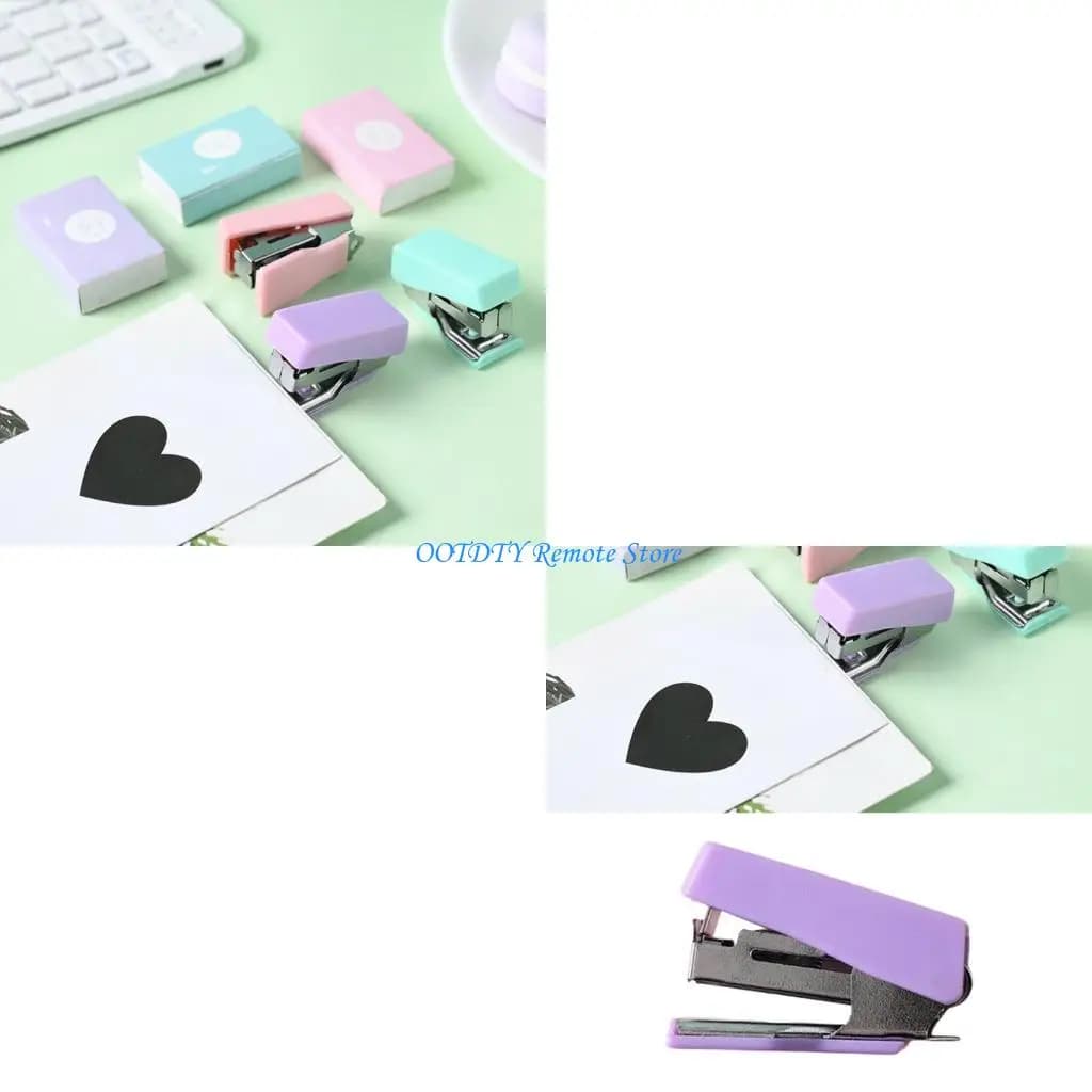 1 set cucitrice per ufficio cucitrice in plastica cucitrice da tavolo cucitrice piccola cucitrice da tavolo