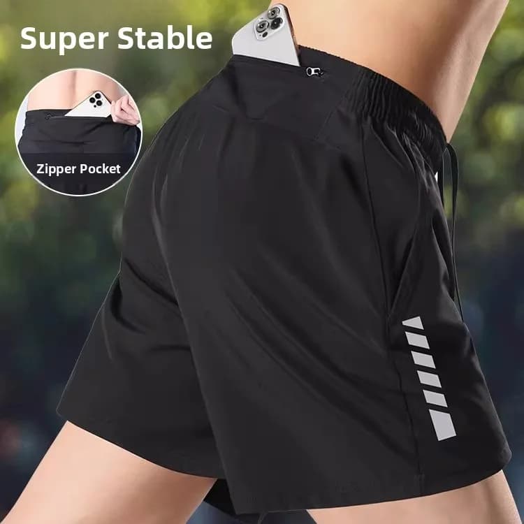 Pantaloncini da Ciclismo da Uomo in Seta Ghiaccio ad Asciugatura Rapida, Pantaloni Larghi per Bici da Montagna e Strada, Attrezzatura Antifatica Estiva per Ciclisti