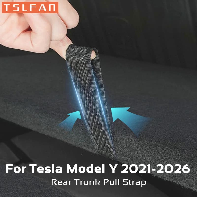 Model Y 2021-2026 Juniper Skull Rear for Tesla Model Y 2021-2026 Juniper, Corda with Handle for Open Cover, Auto Accessories