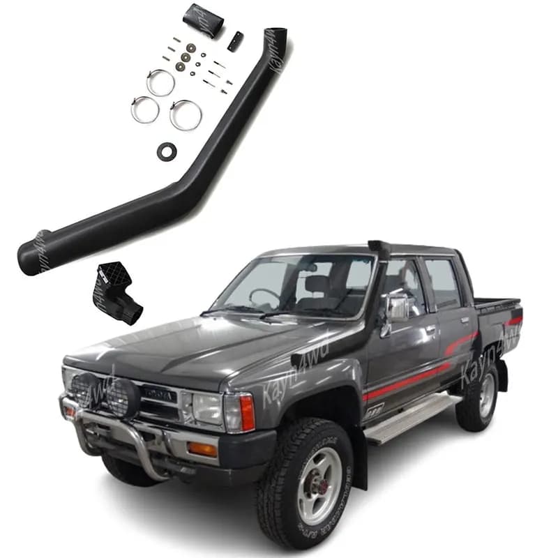 Accessori esterni per auto Kit boccaglio di aspirazione Air Ram per TOYOTA Hilux 65 serie 1983-1989 tubo flessibile per l'alito fuoristrada 4x4