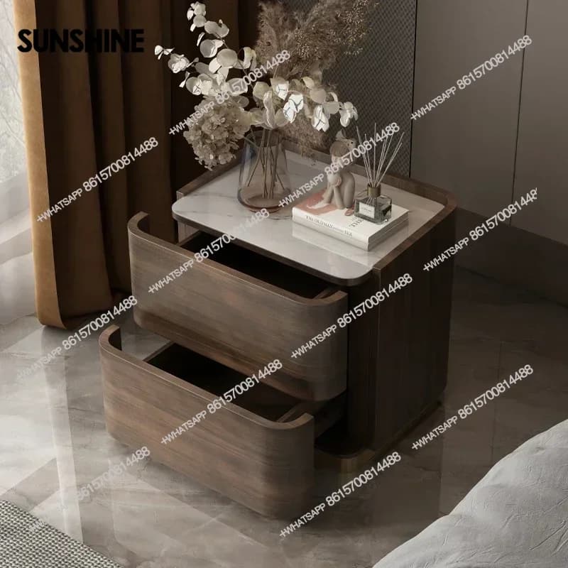 Comodino Organizzatore laterale Letto Scrivania Armadi portaoggetti Comodini angolari Cassetto Criado Mudo Mobili Camera da letto