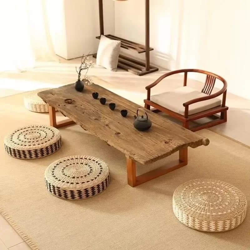 Tatami Cushion, Lazy Seat Pier On The Ground, Household Floor Bay Window Straw Cushion, Seat Cushion, Meditation MatX31