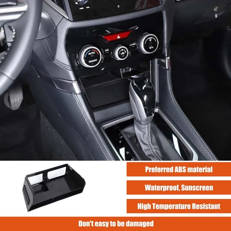 1 pezzo set ABS nero Per Subaru Forester 2019-2024 auto scatola di immagazzinaggio di controllo centrale organizzatore accessori di modifica auto