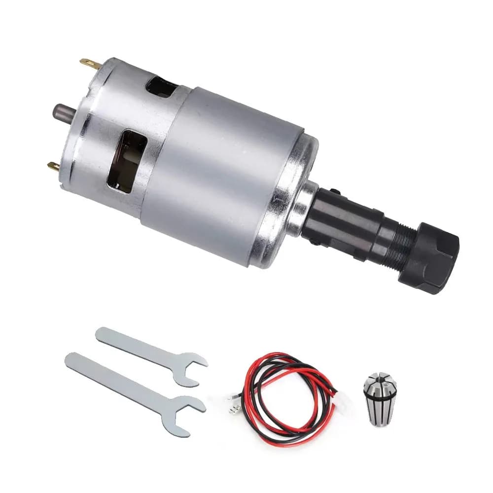 DC12V-24V Motore 775 a coppia elevata 20000 giri/min 80W Set motore DC 1.5A 775 ad alta potenza CNC3018 Accessori per macchine per incisione laser CNC