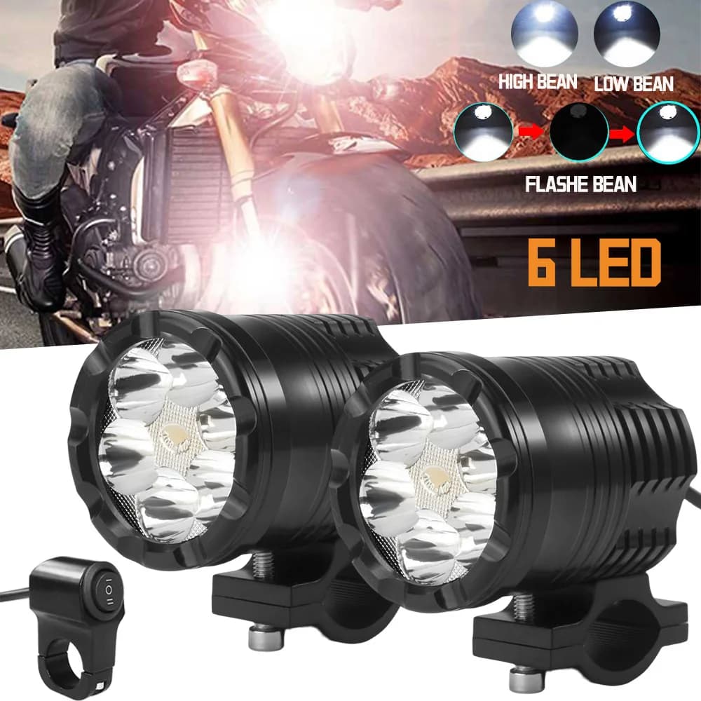 Faretti fendinebbia per fari moto a Led aggiuntivi per YAMAHA TRACER 900 GT YZ450F MT 15 MT 07 DT 50 BWS 100 VINO AEROX 50