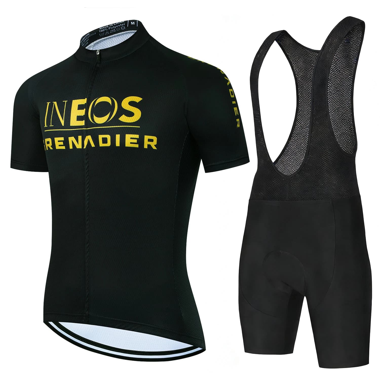 Cycling Clothing on Road for Men, MTB Knitwear, Cycling Shoes, Mountain Bike Shoes, Short Set, Bicycle Clothing, Set Team with Shorts with Bretelle