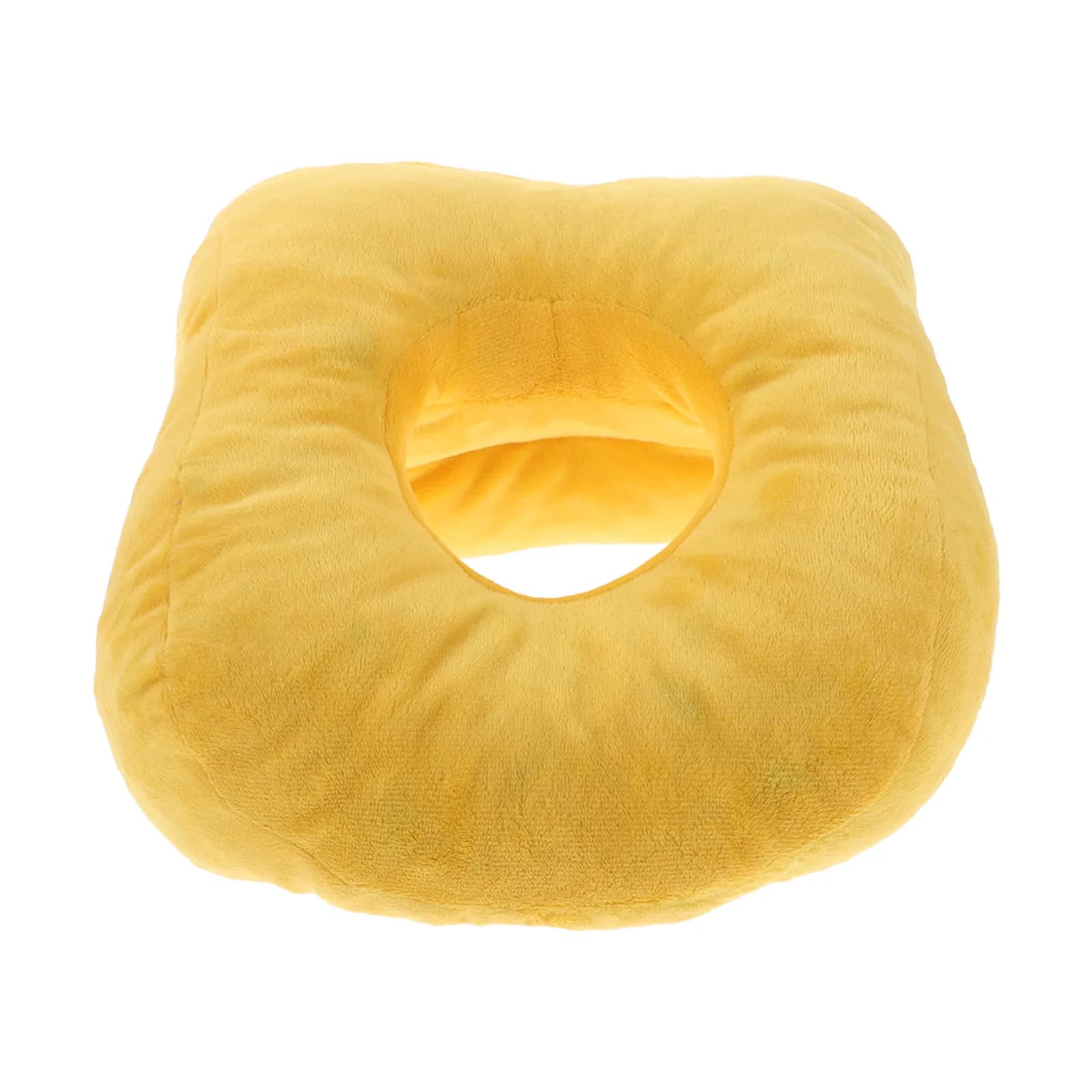 Face Down Cushion Pillow Memory Foam Soft Donut Stomach Sleeping Pillow Yellow Airplane Travel Piercing Aftercare Post Eye