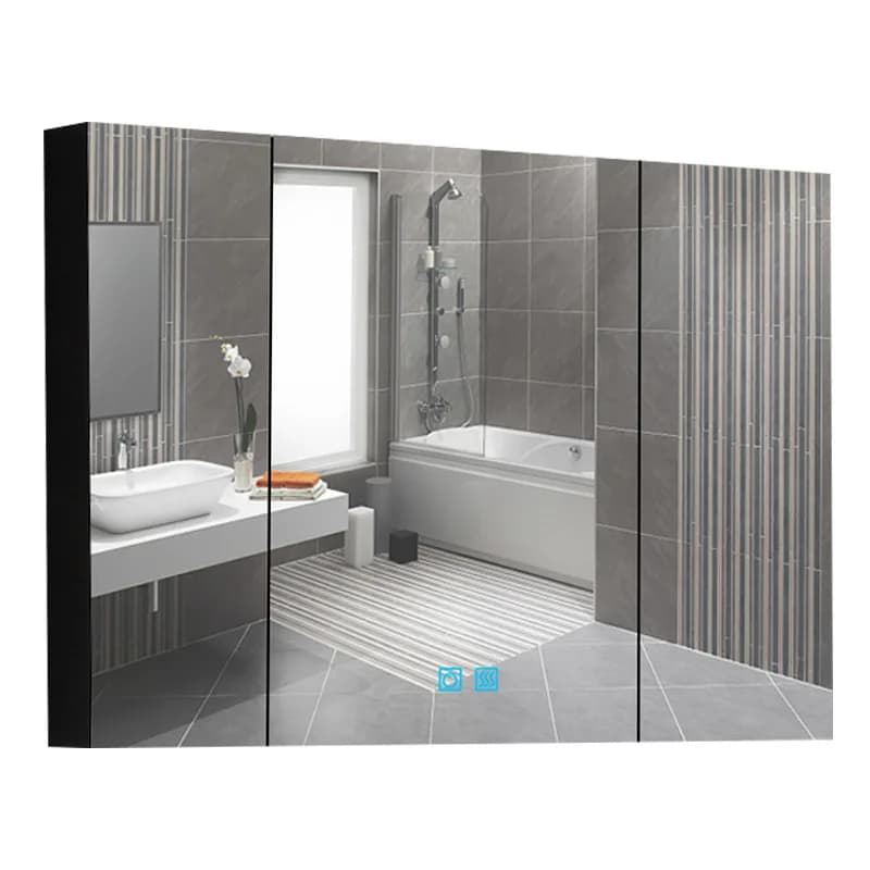 LED Mirror Cabinet Smart Box Stainless Steel Mirror Cabinet Bathroom Mirror Toilet Cabinet Non-standard