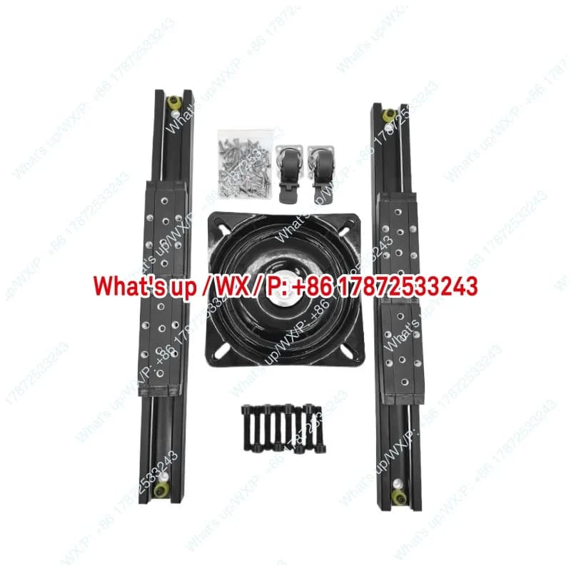 Rotating slide rail, open dining table, bar counter, rotating slide rail, bottom support, telescopic