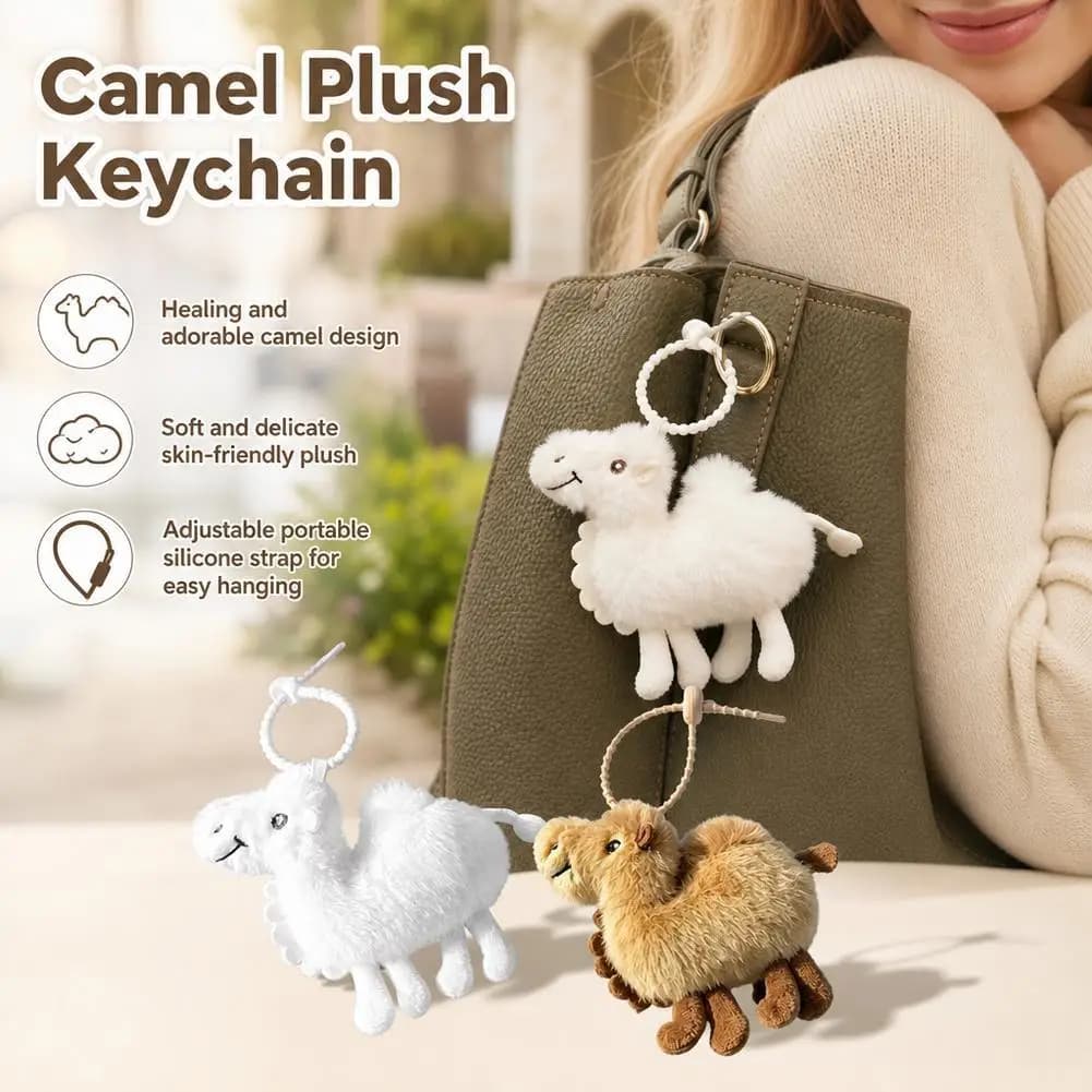 Cute Plush Camel Doll Pendant For Backpack Doll Pendant Couple Bag Keychain Bag Pendant Decorative Gifts Bag Accessories