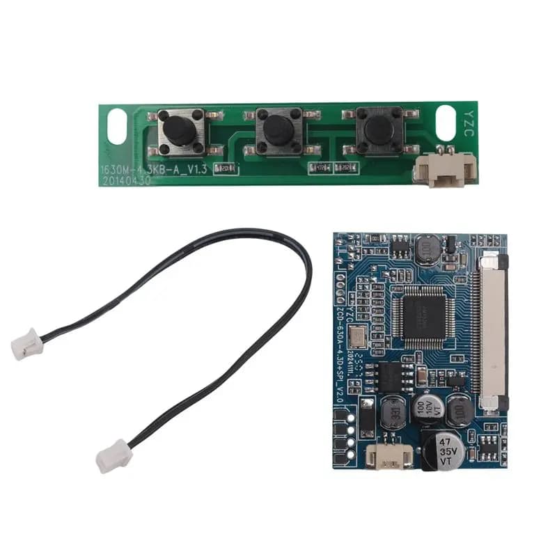 Modulo Driver per Monitor LCD ABKI 480X272 800X480, Scheda Driver Display LCD per Cornice Fotografica Digitale AV da Auto 5 Pollici