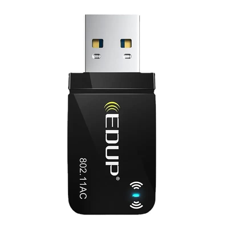 Adattatore USB Wi-Fi EDUP 1300Mbps Dual Band 5G 2.4Ghz Mini Scheda di Rete Wireless AC per PC Desktop Laptop Win11