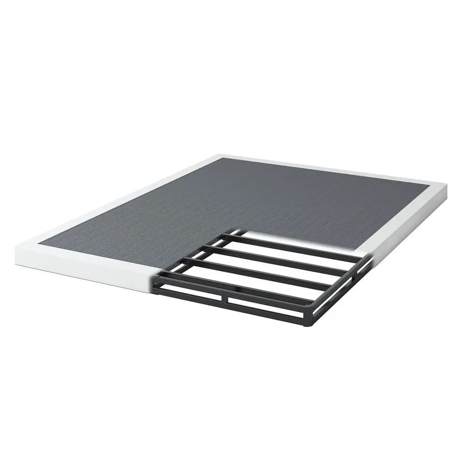 Base per Materasso Box Spring da 3 Pollici, Struttura in Metallo con Rivestimento in Tessuto, Silenziosa e Facile da Montare