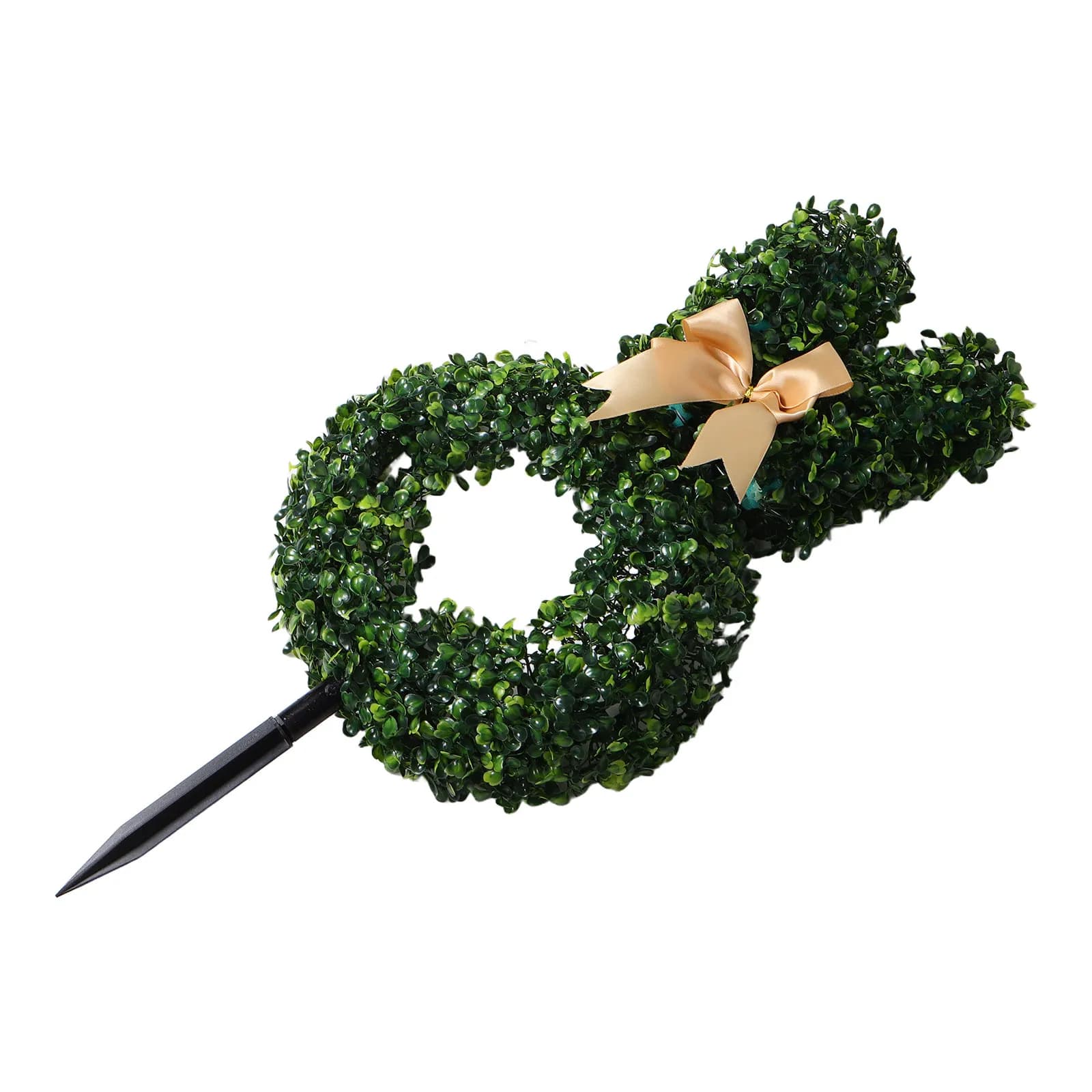 Realistic Easter Rabbit Topiaria, Artificial Green Rabbit Shape Green Plant, Festive Decoration, Easter Plant