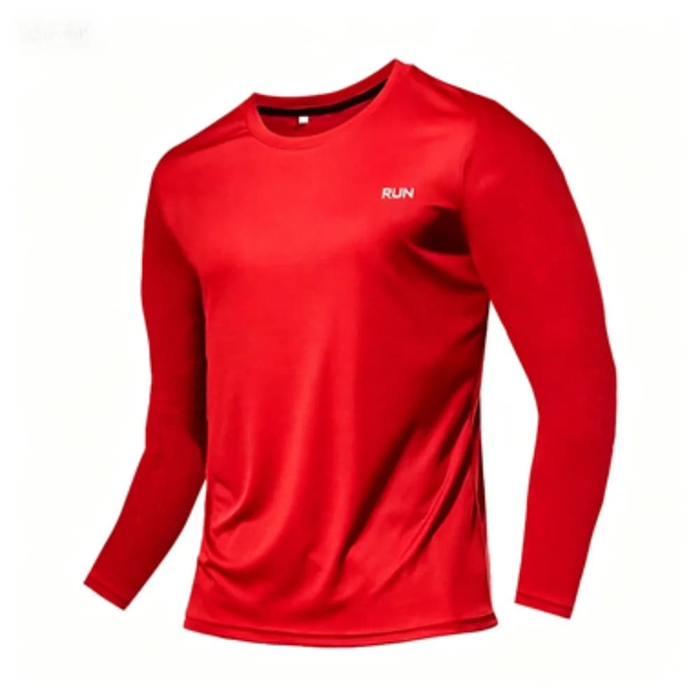 Maglia Sportiva Casual a Collo Tondo e Maniche Lunghe, Traspirante per Corsa, Allenamento e Fitness, per Uso Quotidiano all'Aperto