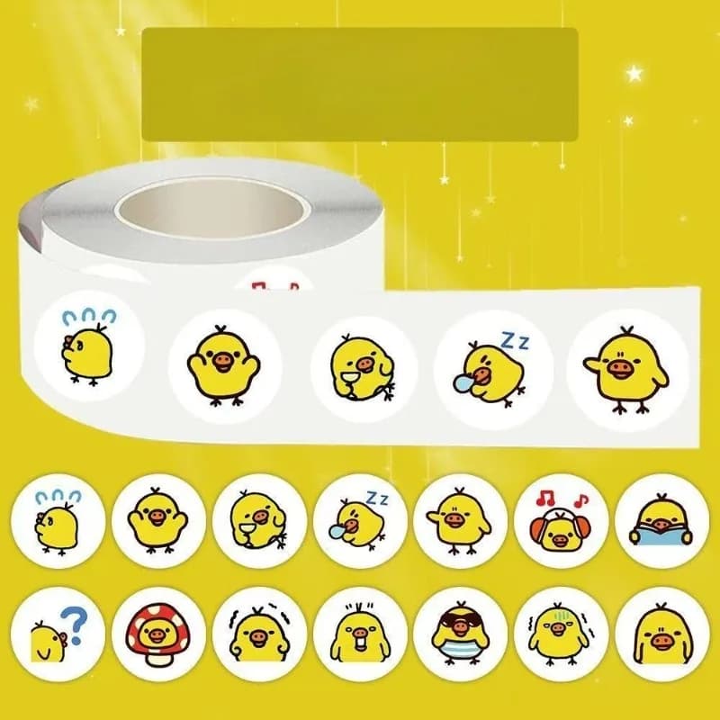 Nose Chicken Emoticon Pack - Curled-up Stickers - Cartoon Cute Fun Creative Desktop, Mobile Notebook Decorative Stickers