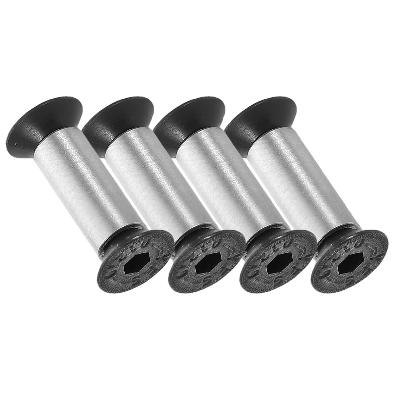 Set of 4 rivets for repairing knives handles, DIY spare screws, solid metal fixings for repair and fixing kitchen knives handles