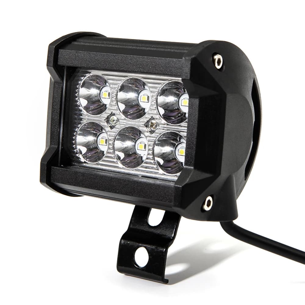 Luce da lavoro elettromobile impermeabile 6 LED E-bike luci bianche faro per Scooter per moto lampada frontale universale luce di lavoro