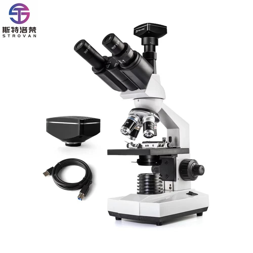 Biomicroscopio trinoculare con meccanico microscopio da 5,1 milioni