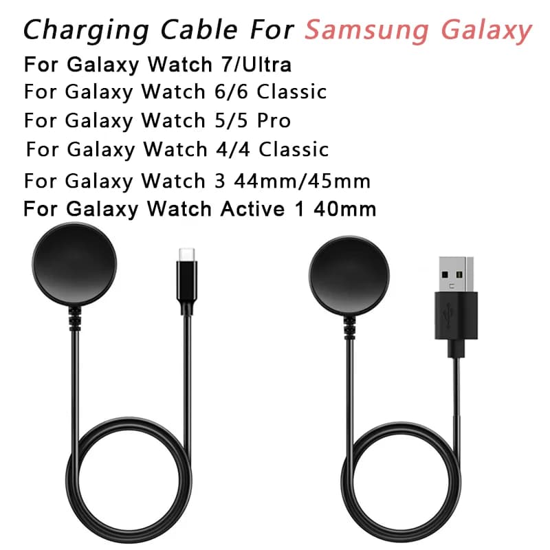 Caricatore wireless per orologio compatibile con Samsung Galaxy Watch 5 Pro 5/4/3 Active 2/1Gear Sport/S3 Stazione di ricarica portatile