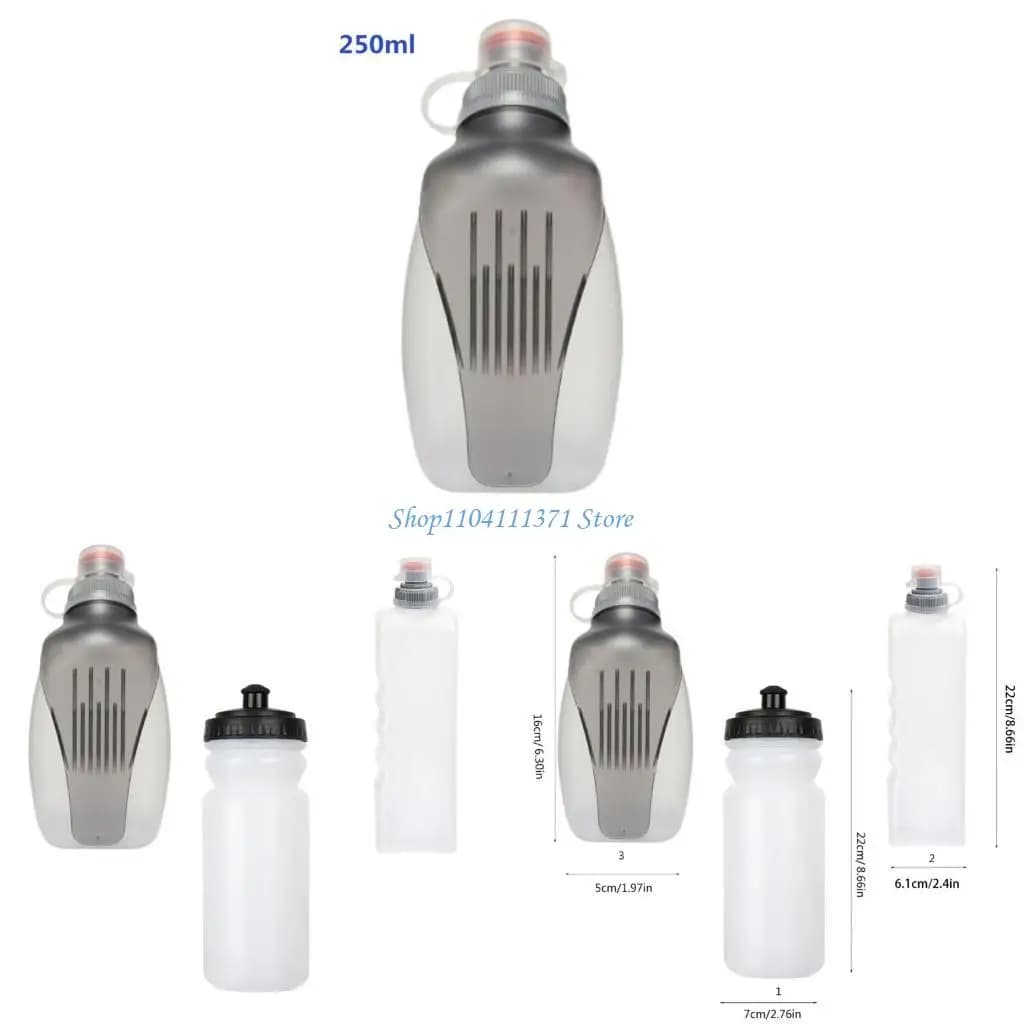Plastic current water bottle Spare bottle for portable fuel belts Easily squeeze the portable sports water bottle