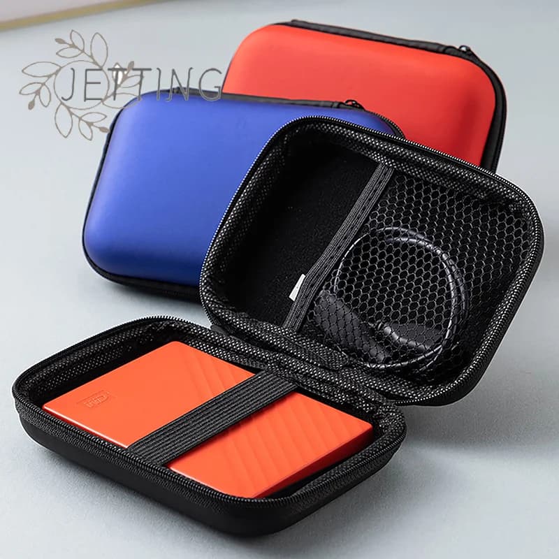 Custodia per disco rigido da 2,5 pollici Custodia per disco rigido HDD/SSD Custodia protettiva per HDD Custodia per disco rigido esterno portatile per caricatore via cavo USB