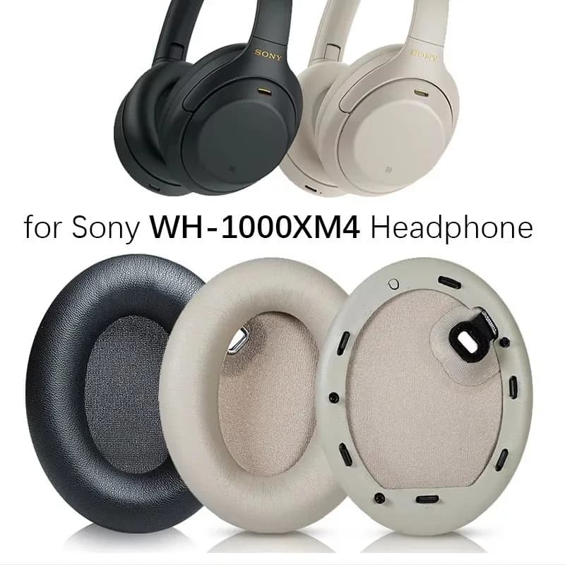 Cuscinetti auricolari di ricambio Cuscini per cuffie Sony WH-1000XM4 Cuscinetti in memory foam morbida Sony 1000 XM4 1000XM4 Cuscinetti paraorecchie