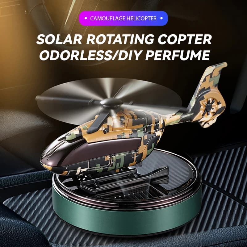 Inodore Profumo fai da te elicottero deodoranti solari per auto decorazioni rotanti ornamenti cruscotto profumo diffusore di aromi da uomo