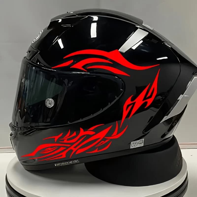 Accessori per Caschi/Moto, Adesivi per Caschi/Moto, Adesivi per Bici, Casco da Moto per Uomo, Casco da Moto Y