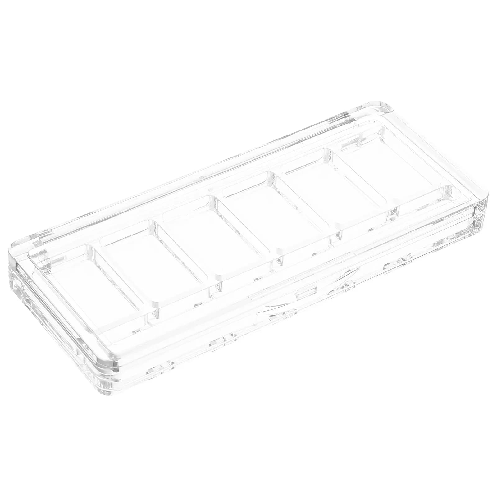 Palette Vuota in Plastica Trasparente per Ombretti, Organizer per Trucchi, Scatola per Blush e Correttore, Contenitore da Viaggio