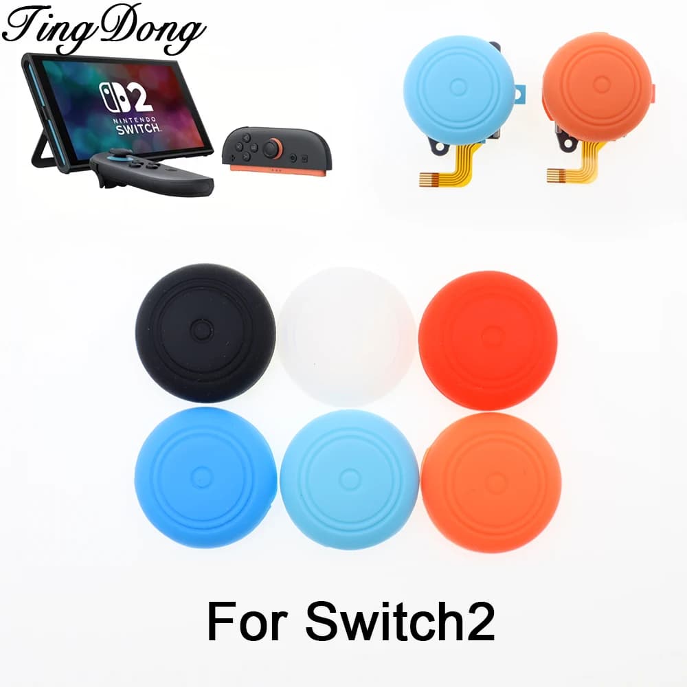 10 paia di copri joystick in silicone per controller Joy-Con di Nintendo Switch 2, cover analogiche per accessori NS2