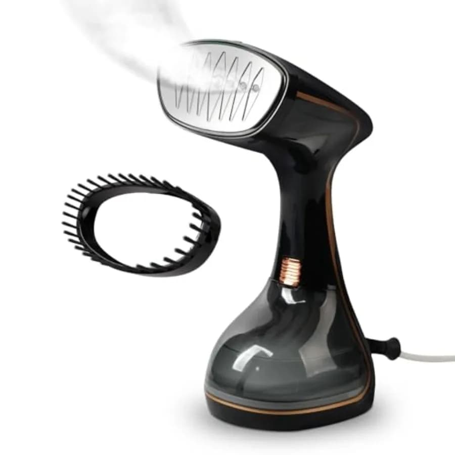 HubiCare Ferro da Stiro Verticale Portatile per Vestiti - 1500W TurboSteam 3 Livelli di Vapore Grande Capacità 320ml Vapore a Forte Penetrazione 20s